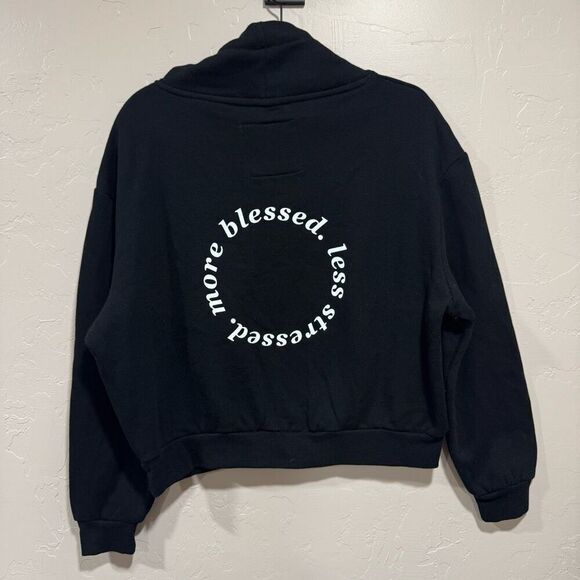 Nwts Reflex Life Is Out There  Sweatshirt Size Extra Small Black Womens More Ble - Picture 3 of 7